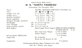 M.S.'NORTH PEERESS'